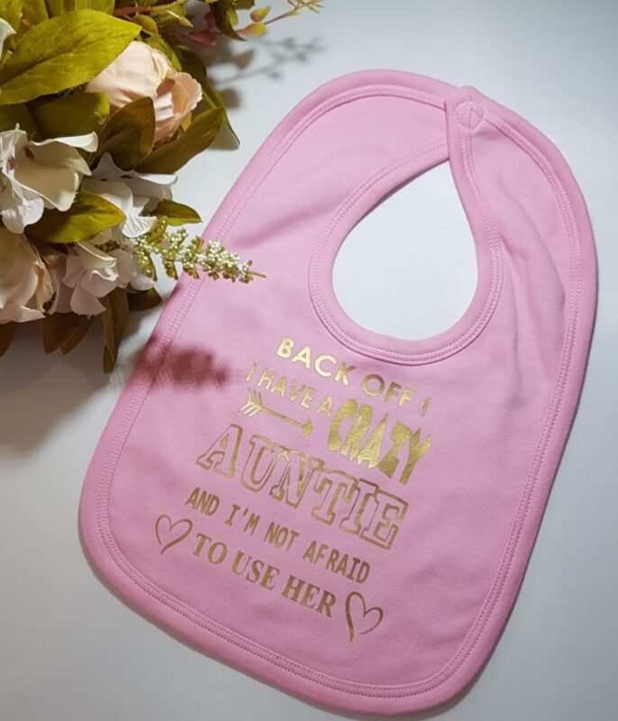 Personalised baby Bib design 1