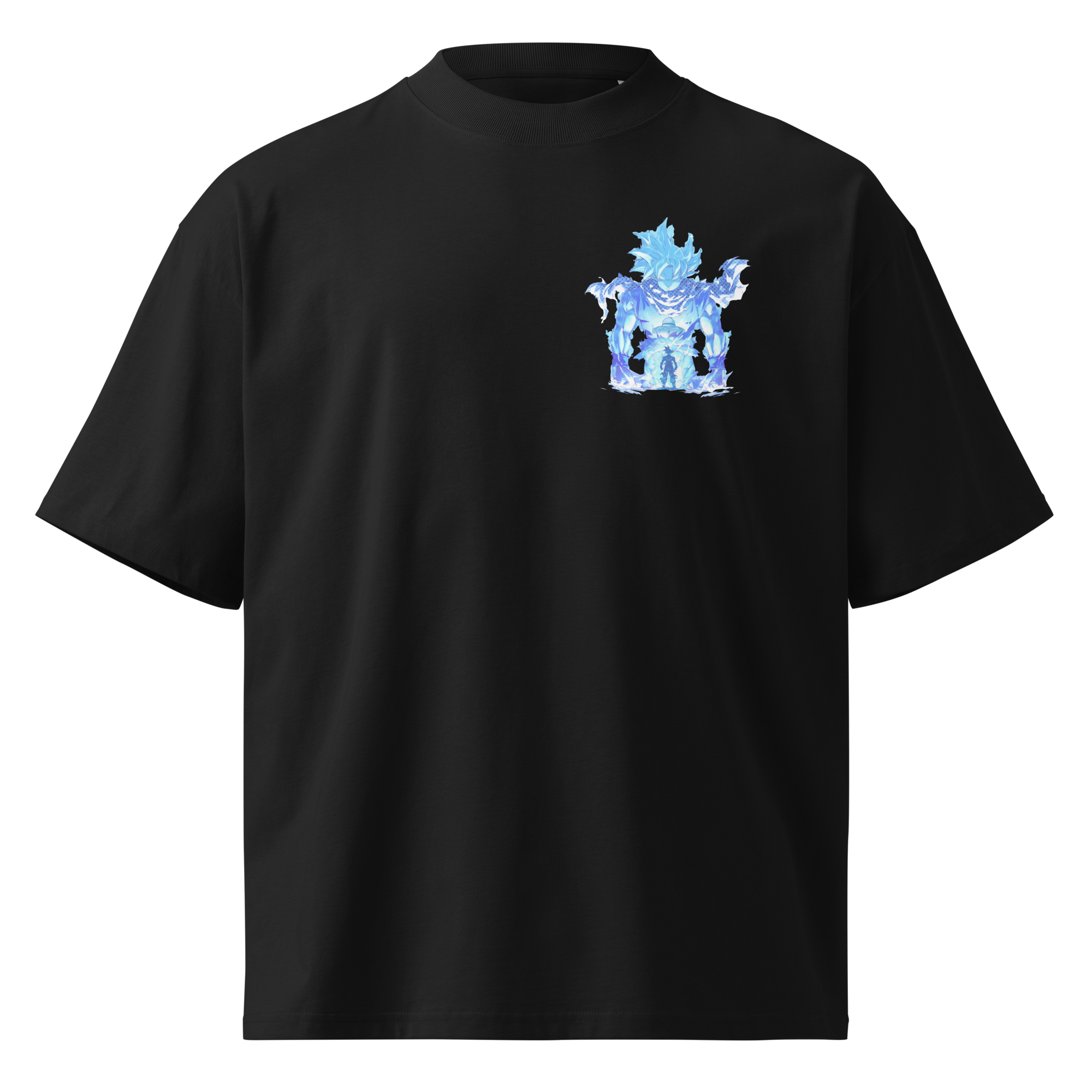 unisex-organic-oversized-high-neck-t-shirt-black-front-696c23d1adac1